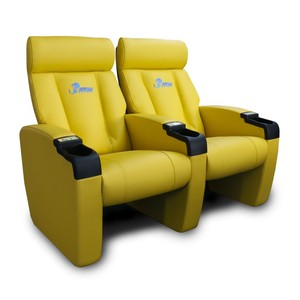 Fauteuil de cinéma intelligent inclinable électriquement, orange, mobilier de théâtre commercial - Product Image 3