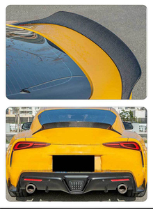2019-2021 sợi carbon duy nhất phía sau khô Spoiler cố định gió Wing Glossy kết thúc Phụ kiện cho TOYOTA <span class=keywords><strong>SUPRA</strong></span> đuôi - Product Image 5