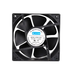 Raffreddatore di ventilazione industriale 1238 120mm 12v 24v 48v dc ventola di raffreddamento assiale