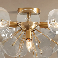 Plafonnier design E12 Nordic Branch, lampe suspendue moderne en acier pour salon et chambre à coucher