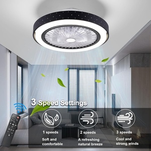 2024 New 3 Màu Sắc Quạt Trần Với Đèn Và Điều Khiển Từ Xa Với 7 Abs Lưỡi Vô Hình Quạt Trần Cho Phòng Khách - Product Image 3
