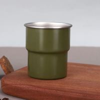 Gobelet isotherme en acier inoxydable 304 avec isolation sous vide, maintien au chaud pendant 6 heures, portable, personnalisable, tasse thermique pour café et bière, idéal pour le camping