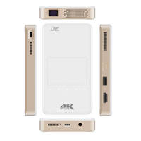Proyector DLP Android de Bolsillo, Mini Portátil, para Cine en Casa, OEM/ODM, con 3D Pasivo, WiFi 2.4G/5G, 70 ANSI Lúmenes, Altavoces Integrados