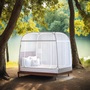 Bán buôn Chất lượng cao chất lượng tốt hình chữ nhật màn chống muỗi tán giường rèm cửa - Product Image 5