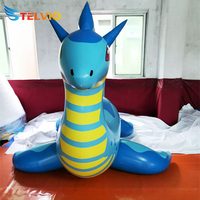 Dragon de mer gonflable flottant de jouet de caractère de piscine