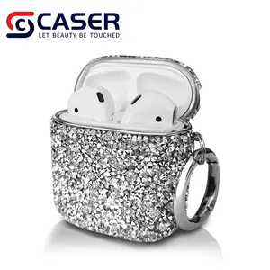 Couverture de casque de Bling de diamant galvanisé de mode de luxe vente chaude étui pour écouteurs éblouissant populaire pour Airpods pro 2