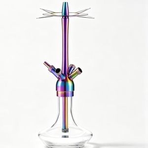 Moderna Cachimba Grande de Acero Inoxidable, Marca Original Chicha con Acabado Espejo - Product Image 1