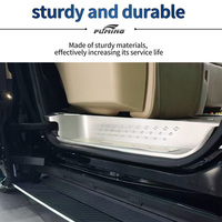 Plaque de seuil de porte en aluminium éclairée par LED personnalisée, pédale de bienvenue pour Toyota Alphard série 40