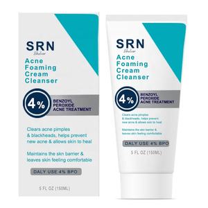 Traitement de l'acné de marque privée élimine les boutons nettoyage en profondeur <span class=keywords><strong>nettoyant</strong></span> moussant 4% peroxyde de benzoyle <span class=keywords><strong>nettoyant</strong></span> pour le visage - Product Image 2