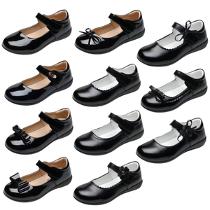 FUYI, sandalias deportivas informales para niñas, zapatos de cuero de princesa para la escuela, uniforme de actuación de baile de Iglesia, accesorios para niños - Product Image 2