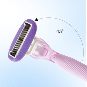 <span class=keywords><strong>Rasoir</strong></span> pour femmes <span class=keywords><strong>Breeze</strong></span>, 1 manche avec 3 têtes remplaçables, <span class=keywords><strong>rasoir</strong></span> à long manche pour femmes, pour les soins personnels quotidiens - Product Image 4