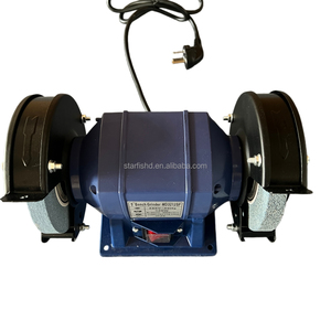 Meuleuse d'atelier industrielle pour l'affûtage d'outils de coupe avec deux meules et écrans de protection – Machine de meulage industrielle - Product Image 6