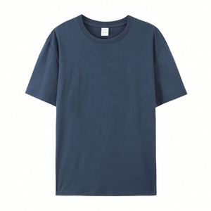2025O Neck 100% Cotton 180Gsm Men Casual Wear New Style Regular Fit Crewneck Unisex <b>T</b> <b>Shirts</b> - Product Image 3