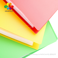 Classeur de documents au design populaire, classeur en plastique, impression colorée, couverture rigide en PVC, papeterie à vendre