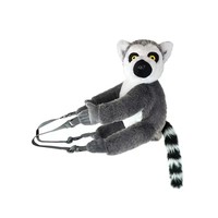 Sac à dos animal en peluche super doux, brodé, avec rembourrage en coton PP, anti-stress, doublure en maille, lavable, doudou d'anniversaire