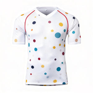 Camiseta Deportiva de Manga Corta, Secado Rápido, Transpirable y Elástica, con Logotipo Personalizado, para Ciclismo, Descenso de Montaña, MTB - Product Image 2