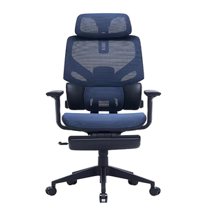 Silla de Oficina Ejecutiva Moderna de Lujo <span class=keywords><strong>JR</strong></span> RACING con Malla, Altura Ajustable y Reposapiés - Product Image 1