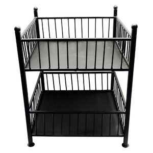 Fer fait à la main moderne Rectangle fil panier empilable cuisine stockage boucle conception fruits légumes utiliser maison hôtel Restaurant - Product Image 4