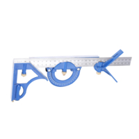 Règle d'angle combinée multifonctionnelle en alliage d'acier inoxydable – Outil de mesure de précision pour la construction avec garantie de 3 ans