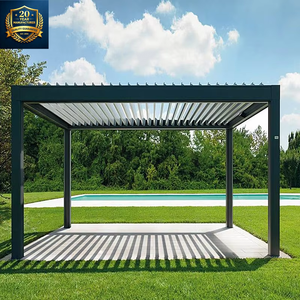 Outdoor Motorized Louvered Aluminum Alloy <strong>Gazebo</strong> Waterproof Customizable Electric Pergola <strong>for</strong> Villa Courtyard Leisure <strong>Patio</strong> - Product Image 3