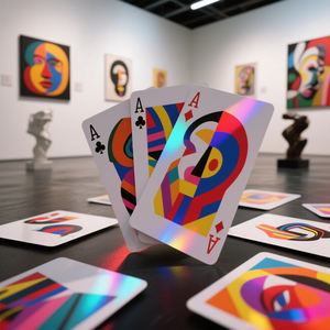 Arte moderno Diseño creativo Naipes Realista Color Choques Cambios <span class=keywords><strong>de</strong></span> sombra <span class=keywords><strong>de</strong></span> luz para ocasiones <span class=keywords><strong>de</strong></span> fiesta Tarjeta personalizada - Product Image 3