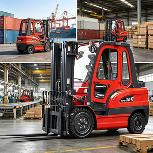 Linya 3 Ton 4 Ton Electric <strong>Forklift</strong> 4m 5m Lift Montacargas For Paper Products Distribution Center <strong>Forklift</strong> - Product Image 1