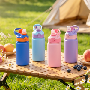 <span class=keywords><strong>Gobelet</strong></span> isotherme de 12 oz en acier inoxydable avec revêtement poudré, personnalisable, avec bouchon à clapet, pour enfants, modèle Bounce - Product Image 6