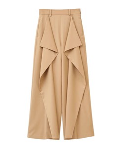 Pantaloni eleganti a vita alta a gamba larga con rifiniture arruffate da donna nono pantaloni Casual larghi stile High Street - Product Image 1