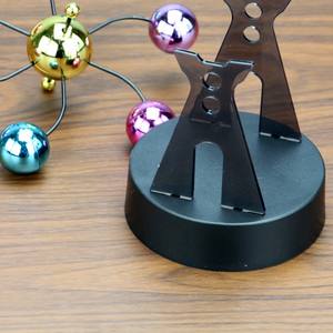 HelloWorld 현대 영구 운동 기계 뉴턴의 진자 물리학 교육 용품 과학 사무실 책상 장식 선물 - Product Image 5