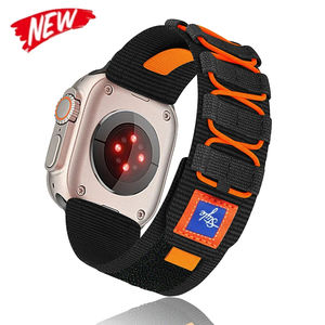 Bracelet en nylon tissé ShanHai Sport pour Apple Watch Ultra Band 49mm 45mm 42mm <span class=keywords><strong>44</strong></span> <span class=keywords><strong>mm</strong></span> Bracelet <span class=keywords><strong>IWatch</strong></span> Series 10 9 7 6 5 4 8 <span class=keywords><strong>Se</strong></span> Bandes - Product Image 5