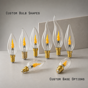 Ampoule LED à filament flamme C35 à économie d'énergie, effet feu simulé, lumière constante, lampe décorative pour lustre, base E14 - Product Image 4