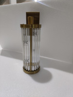 Décoration moderne pour la maison, lustre rond en verre fait main, doré, pour salon, chambre à coucher, salle à manger, utilisation en intérieur