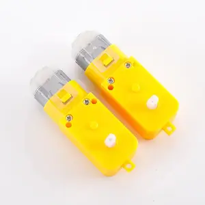 定制TT黄色塑料微型Dc蜗轮电机低噪音微型蜗轮电机