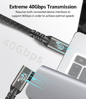 PCT-USB4-Kabel aus PVC Super-Schnell-SS USB4 Typ C Maschine zu USB4 Typ C Maschine PD3.1 240 W 48 V5 A für schnelles Aufladen