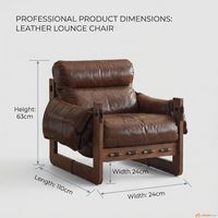 Fauteuil moderne en bois massif, résistant aux griffes de chat, en cuir huilé, chaise longue entièrement assemblée, chaise individuelle pour salon