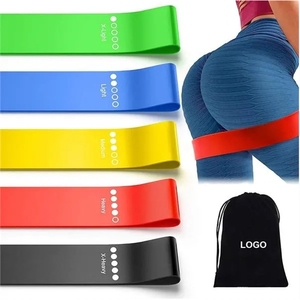 High Quality Custom Elastic Resistance <b>Bands</b> Gym <b>Workout</b> Exercise Premium Fitness Gift Sets for Yoga Promotional - Product Image 4