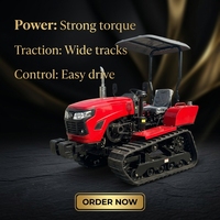 Tracteur à chenilles robuste de 120 CV pour usage tout-terrain, cabine spacieuse, réservoirs de carburant doubles, chenilles larges et solides, boîte de vitesses robuste, moteur à engrenages