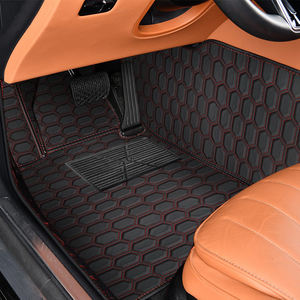 Alfombrillas de Coche Muchkey Personalizadas con Diseño Hexagonal, Protectoras, Impermeables, de Lujo, en Cuero 3D 5D - Product Image 2