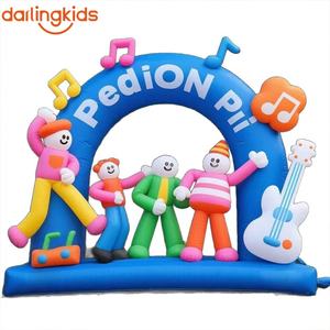 Arco Inflable Gigante con Forma de Fresa para Festivales Musicales, Arco de Entrada Personalizable con Notas Musicales y Decoración de Fresas - Product Image 4