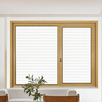 Ventanas de Estilo Europeo para Casas Pasivas, Ahorro de Energía, Aluminio, Rotura Térmica, Triple Vidrio, Doble Acristalamiento, Ventana Abatible