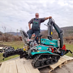 <span class=keywords><strong>Mini</strong></span> Cultivador Agrícola con Orugas de Goma, Máquina Agrícola <span class=keywords><strong>Multiusos</strong></span> de Alta Potencia, <span class=keywords><strong>Tractor</strong></span> de Orugas - Product Image 2