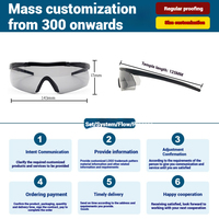 Lunettes de soleil de sport d'extérieur interchangeables à 3 verres, lunettes balistiques polarisées pour le tir, lunettes tactiques de sport