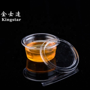 Venta al por mayor <span class=keywords><strong>super</strong></span> claro a prueba de fugas desechables taza de plástico con tapa - Product Image 1