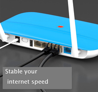 8 Core CAT6 jaringan LAN Ethernet Router Laptop PC Internet Patch UTP konektor industri kabel kustom kepala logam Gigabit
