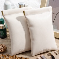 Fabricant de sacs à bijoux en cuir PU de luxe sur mesure, emballage textile pour boucles d'oreilles, colliers, cadeaux, résistant à l'humidité et à l'eau