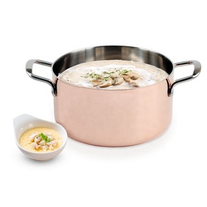 Factory Price Wholesale Luxury Tri-ply Stainless Steel Stock <b>Pot</b> <b>Induction</b> Ready <b>for</b> Home & Commercial Use - Product Image 3