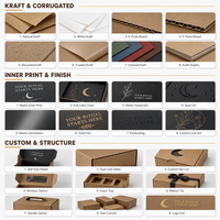 Boîte d'expédition en carton ondulé Kraft personnalisée pour l'e-commerce, boîte d'abonnement, emballage DTC, déballage, logo personnalisé, OEM, ODM, vente en gros