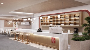 Bancone da forno in vendita caffetteria Interior Design banconi da caffè commerciali <span class=keywords><strong>arredamento</strong></span> per <span class=keywords><strong>pasticceria</strong></span> - Product Image 5