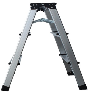 Escabeau en aluminium, échelle en aluminium de <span class=keywords><strong>3</strong></span> <span class=keywords><strong>pieds</strong></span>, DX-H123, pédale large, pliable, design graphique, DEXIN, escaliers européens, aluminium, maison, bureau - Product Image 1