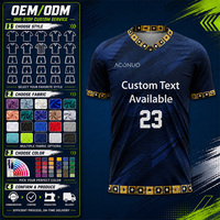 Vêtements de football en matériau de qualité supérieure, uniformes sublimés, vêtements d'entraînement, hauts avec logo, kit personnalisé, maillot de football avec noms d'équipe
